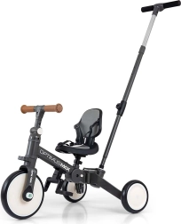 Bicicleta infantil 5 en 1 Milly Mally Optimus Max gris oscuro
