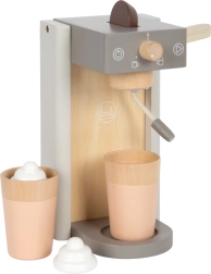 Small Foot cafetera de madera con accesorios Tasty gris