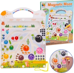 Pizarra educativa magnética con laberinto – aprendizaje de colores y conteo