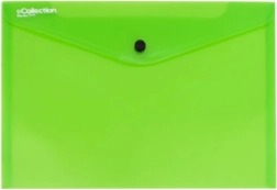 Sobre tipo cartera con broche verde A5