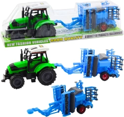 Gran set de tractor con grada de discos – grada móvil