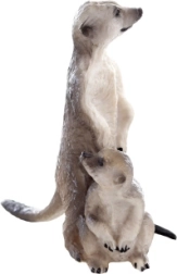 Figura de suricata – decoración realista de plástico
