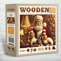 Puzzle de madera WOODEN CITY Los Conejitos de Santa 505 piezas