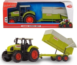 Tractor Claas Ares con remolque