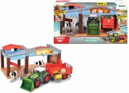 Granja con tractor y accesorios