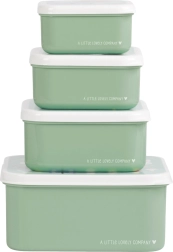 Juego de cuatro cajas para tentempiés A Little Lovely Company – Radost