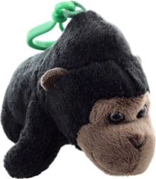 Llavero de peluche gorila 12 cm