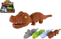 Juguete antiestrés de dinosaurio con arena 18 cm