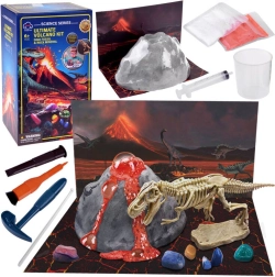 Set educativo volcán y excavación de dinosaurios para pequeños arqueólogos