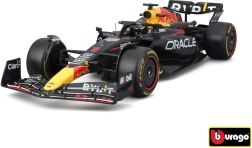 Modelo metálico de F1 ORACLE RED BULL RACING RB19 1:18 con el piloto Max Verstappen