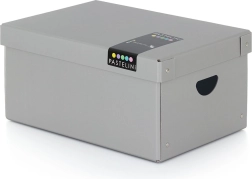 Caja grande laminada PASTELINI gris