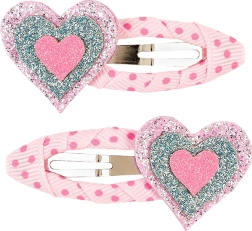 Horquillas para el pelo con corazones - 2 uds