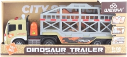Transportador con dinosaurio a pilas