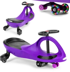 Coche wiggle con ruedas LED morado ECOTOYS