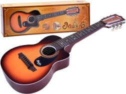 Guitarra infantil con 6 cuerdas metálicas – amarilla