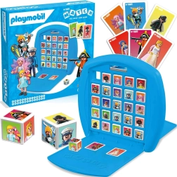 Juego familiar estratégico Top Trumps Match PLAYMOBIL azul