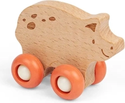 Juguete de madera con ruedas - Animal doméstico