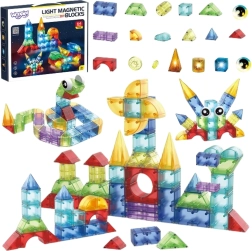 Woopie bloques de construcción magnéticos 3D – set educativo de 63 piezas
