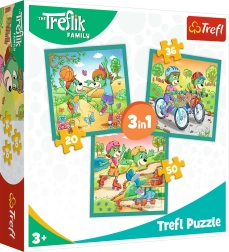 Puzzle Treflíci 3 en 1 – conoce a los Treflíci (20, 36 y 50 piezas)