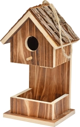 Casita nido de madera para pájaros 13,5 × 10 × 23 cm