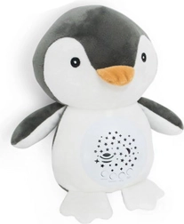 Peluche de pingüino para dormir de 26 cm con luz y melodías