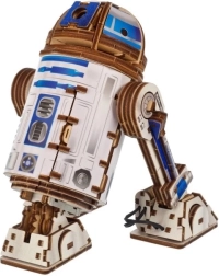 Ugears rompecabezas mecánico de madera STAR WARS R2‑D2 con proyector LED