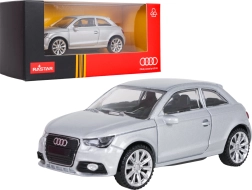 Modelo metálico de coche Audi A1 RASTAR plateado a escala 1:43