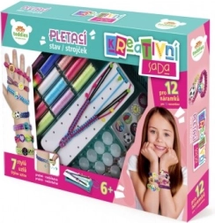 Set creativo para hacer pulseras con telar y accesorios