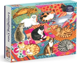 Puzzle Galison Gatos holgazanes 1000 piezas