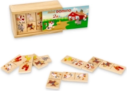 Mini dominó con animales en caja