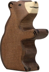 Holztiger oso marrón pequeño sentado - 1 unidad