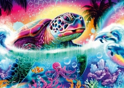 Puzzle Tortuga neón 1000 piezas SCHMIDT