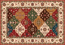 Puzzle Flores anatolias sobre alfombra 1000 piezas