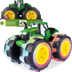 John Deere Monster Treads tractor Lightning Wheels con luz y sonido