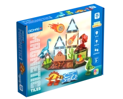 Geomag Magnetic Tiles Dino, construcción magnética para niños