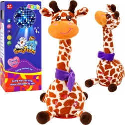 Jirafa de peluche interactiva que baila, canta y repite sonidos, 30 cm