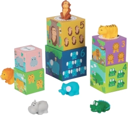 Cubos con animales Safari para niños de 2Kids Toys