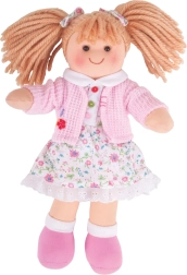 Bigjigs Toys muñeca de tela Poppy 28 cm