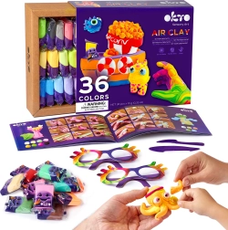Masa de modelar autoendurecible set 36 colores OKTO