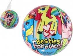 Pelota inflable colorida para niños con motivo de ponis