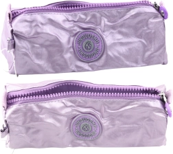 Estuche escolar con un compartimento morado