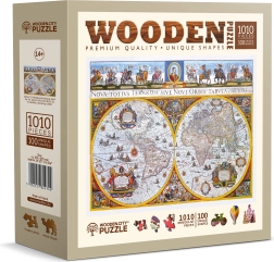 Puzzle de madera Mapa antiguo Nova Terrarum 1010 piezas WOODEN CITY