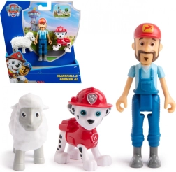 Set de figuras de Marshall y el Granjero Al - Patrulla Canina