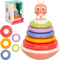 Juguete mecedor Bibi-Inn para el desarrollo sensorial rosa