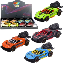 Coche deportivo con efectos de luz, sonido y humo