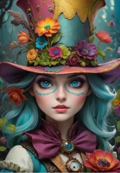 Puzzle Chica con sombrero 1000 piezas BLUEBIRD