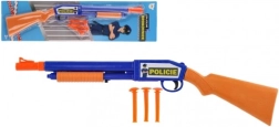 Pistola de plástico con dardos con ventosa 48 cm con tres proyectiles