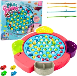 Juego interactivo de pesca de pececitos rosa