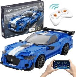 Kit de construcción CADA coche de carreras teledirigido Blue Knight 500, 325 piezas