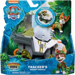 Paw Patrol: vehículo de jungla de Tracker – coche transformable con lanzador